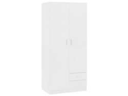Armario 80x52x180 cm Derivados de Madera Blanco MAISON EXCLUSIVE