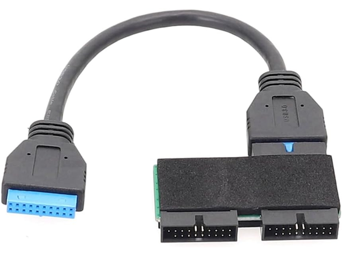 Hub Usb 3.0 De 19 Pines Con Diseño De Chip Modular, Cable Para Placa Base, Extensión De Datos.