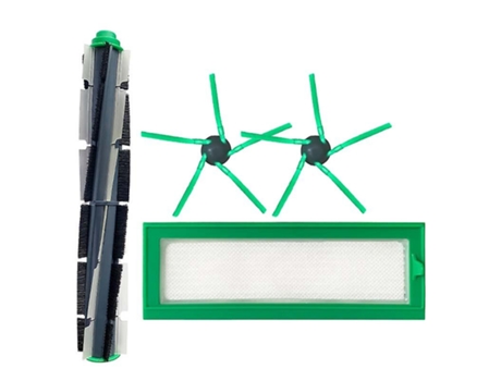 Escova de rolo principal filtro escova lateral para vorwerk kobold vr200 vr300