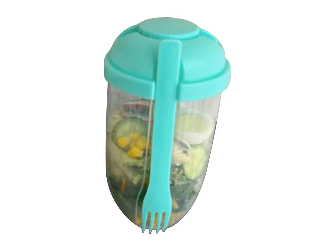 Vaso de ensalada saludable y portátil para el desayuno con verduras