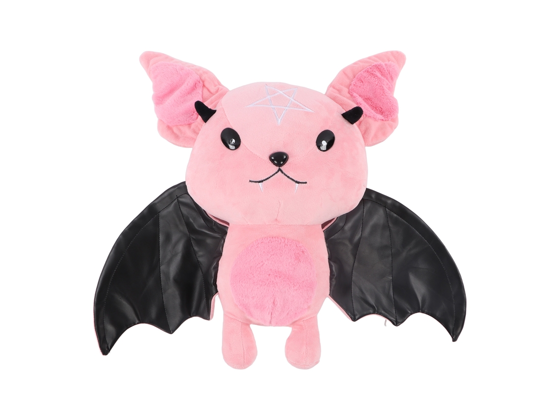 Ats-muñeco De Peluche Murciélago Suave Cute Cartoon Para Niños Fiesta Halloween Navidad Decoración Hogar Rosa