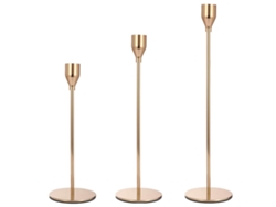 Juego de portavelas de 3 piezas para mesa de comedor, centro de mesa decorativo para fiestas KOFIHETY