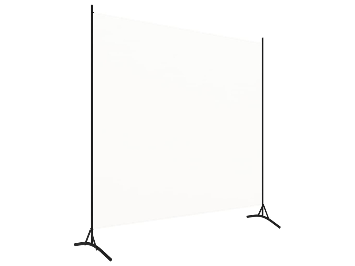 Biombo | Biombo, con 1 panel de 175 x 180 cm de tela blanca Wsd627872 Adorável Casa