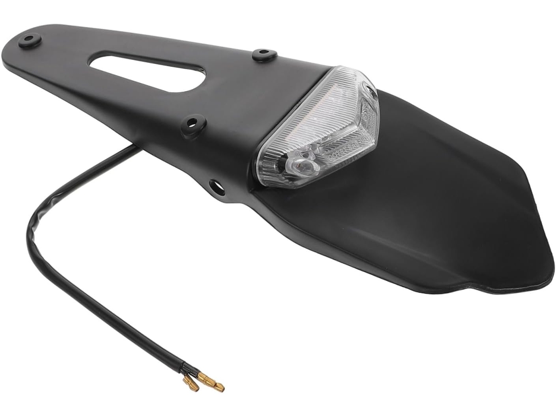 Luz Trasera Triangular Led Para Motocicleta Con Iluminación Integrada Para La Matrícula.