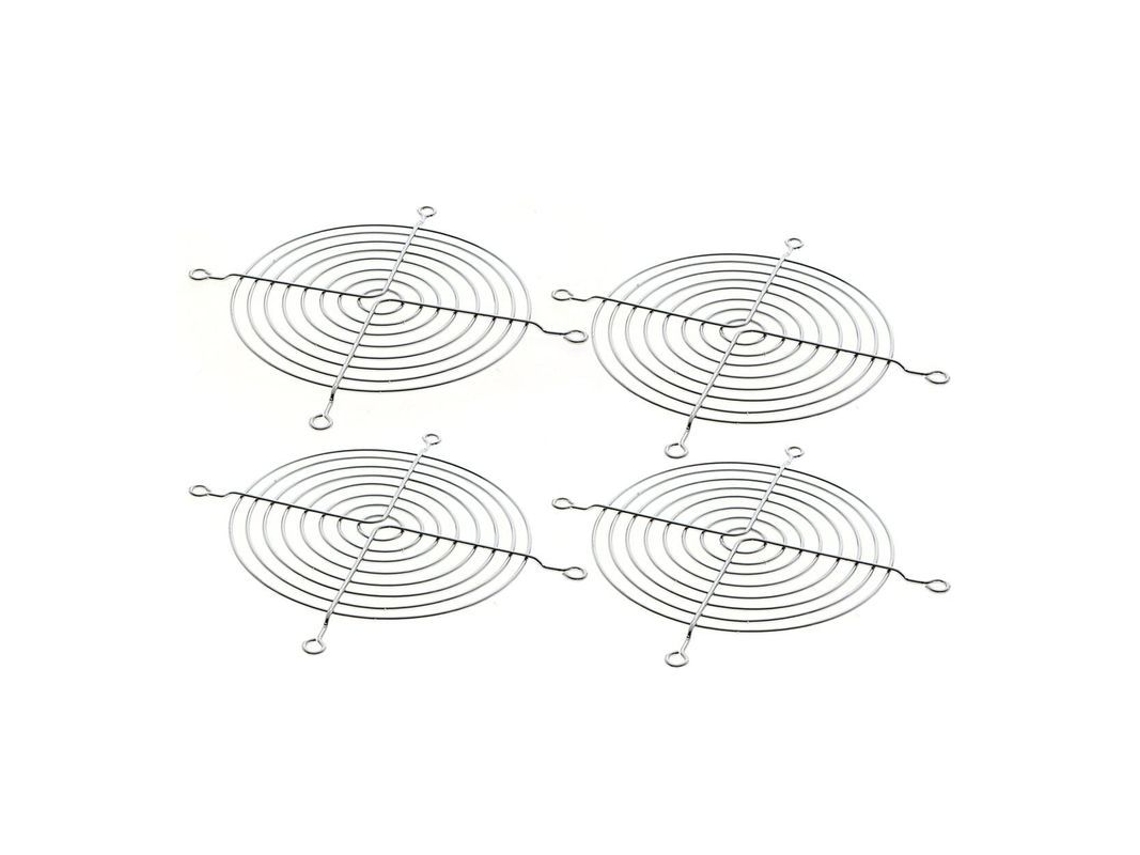 4 Piezas De Rejilla Protectora Metálica Para Dedos Para Ventilador Axial De 120 Mm Para Ventilador De Pc