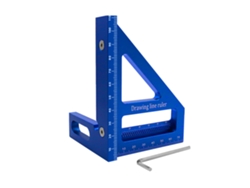 Regla De Medición Para Carpintería, Triángulo, 45/90 Grados, Escuadra, Soporte De Aluminio