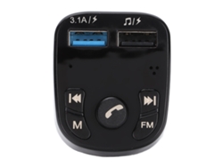 Transmisor Fm Bluetooth Para Coche Con Micrófono Manos Libres Y Reproductor De Música Mp3