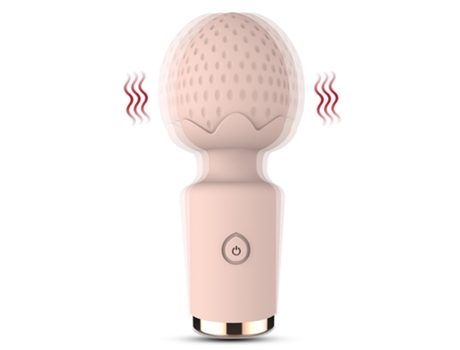 Mini vibrador de masaje recargable de silicona para mujer (rosa) YIZHOOD