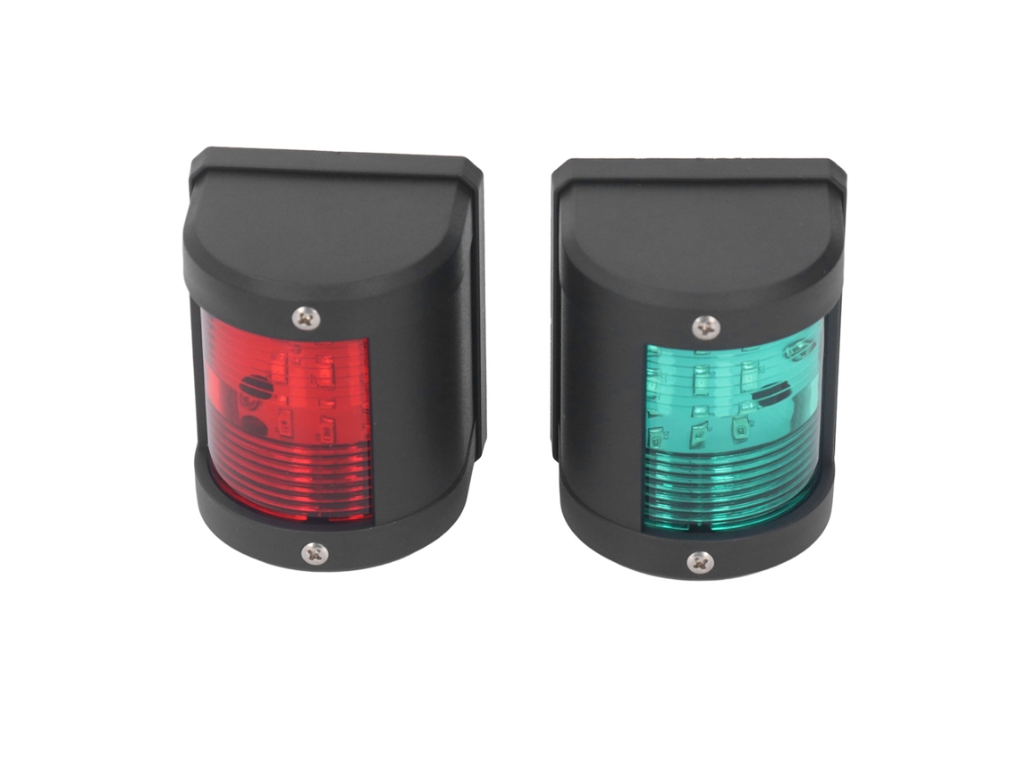 2pcs Luz Navegação Led Barco Estibordo Verde Babor Vermelho Ip54 12v 24vdc 2nm S/MARCA