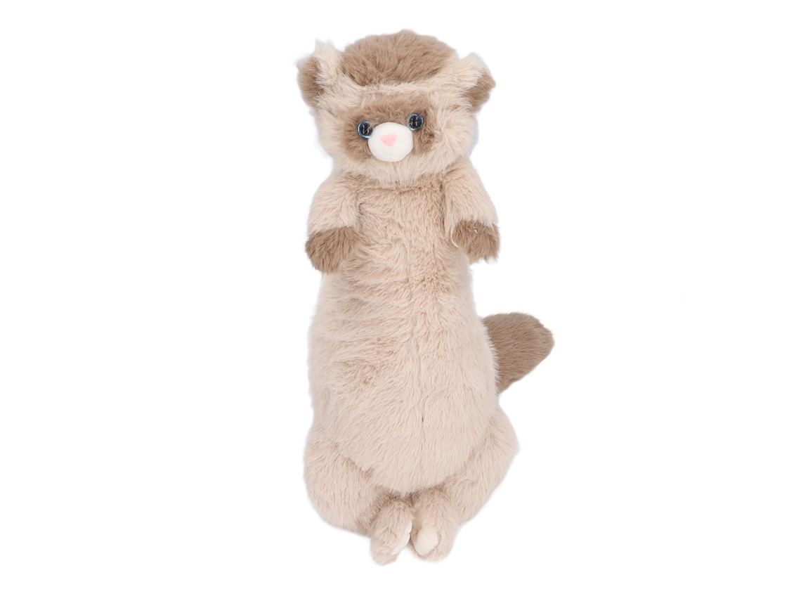 Ats-juguete De Peluche Animal Hurón De Nieve Ultra Suave Adorable Decoración De Peluche Para Sofá Cama Regalo Marrón