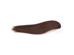 Pieza De Cabello Recto Clip-in Marrón Claro De 11.8 Pulgadas Para Mujeres Con Fibra De Alta Temperatura