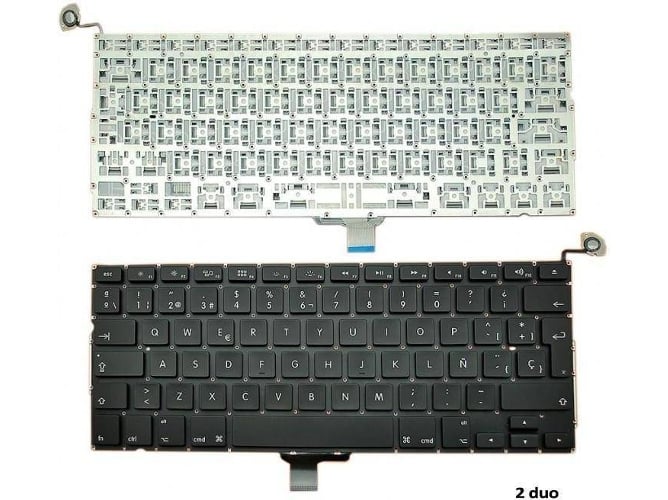 Teclado para Portátil Apple Macbook Pro Core 2 Duo 2.4 13 Mid-2010 Sin Luz