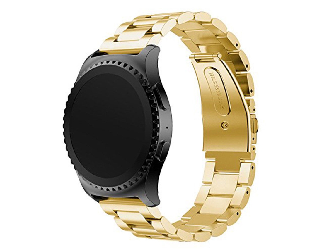 Correa Acero Stainless Lux + Herramienta para Realme Techlife Watch R100 PHONECARE Dorado
