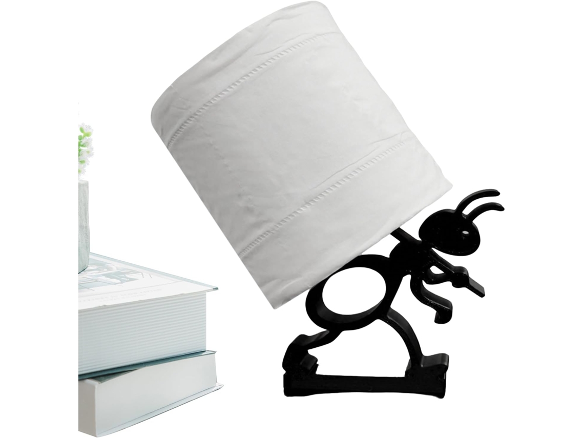 Portarrollos de papel higiénico negro, elegante acabado mate, decoración para el baño, acabado mate decorativo, portarrollos de papel higiénico Slowmoose
