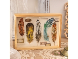 10 pegatinas de plumas de PET con efecto brillante, exquisitas pegatinas estéticas para álbumes de recortes, diarios y cuadernos, color amarillo
