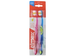 Cepillo de Dientes Junior Suaves Duo Pack 6-12 Años Color: Azul Y Rosa ELMEX