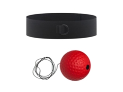 Pelota de entrenamiento de velocidad para boxeo con diadema, ideal para boxeo y entrenamiento físico Siurn (roja)