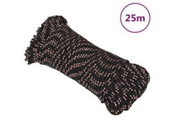 Cuerda De Barco Polipropileno Negra 5 Mm 25 M