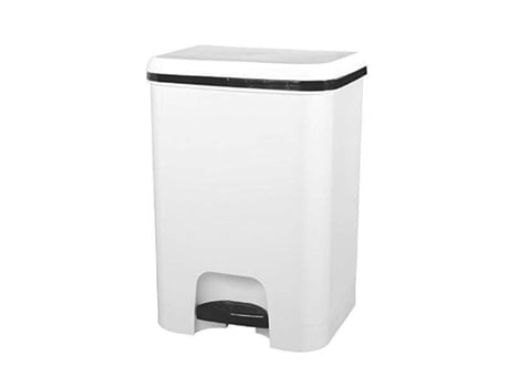 Cubo de Basura con Pedal Capacidad de 52 litros Cubo Reciclaje Color Marron Cubo de Basura Orgánico Cocina 1 unidad Piezas Extraíbles Limpieza Fáci...
