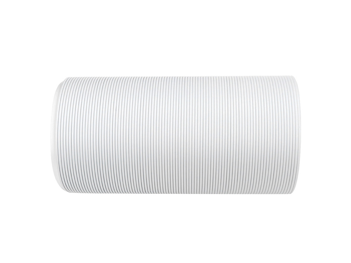Tubo de escape para aire acondicionado, PP, 2 m, extensible, rosca en sentido horario.