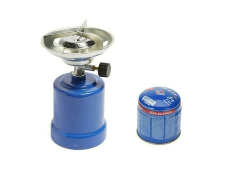 Hornillo camping gas cocina acampada campo playa + Cartucho 190g QBAK