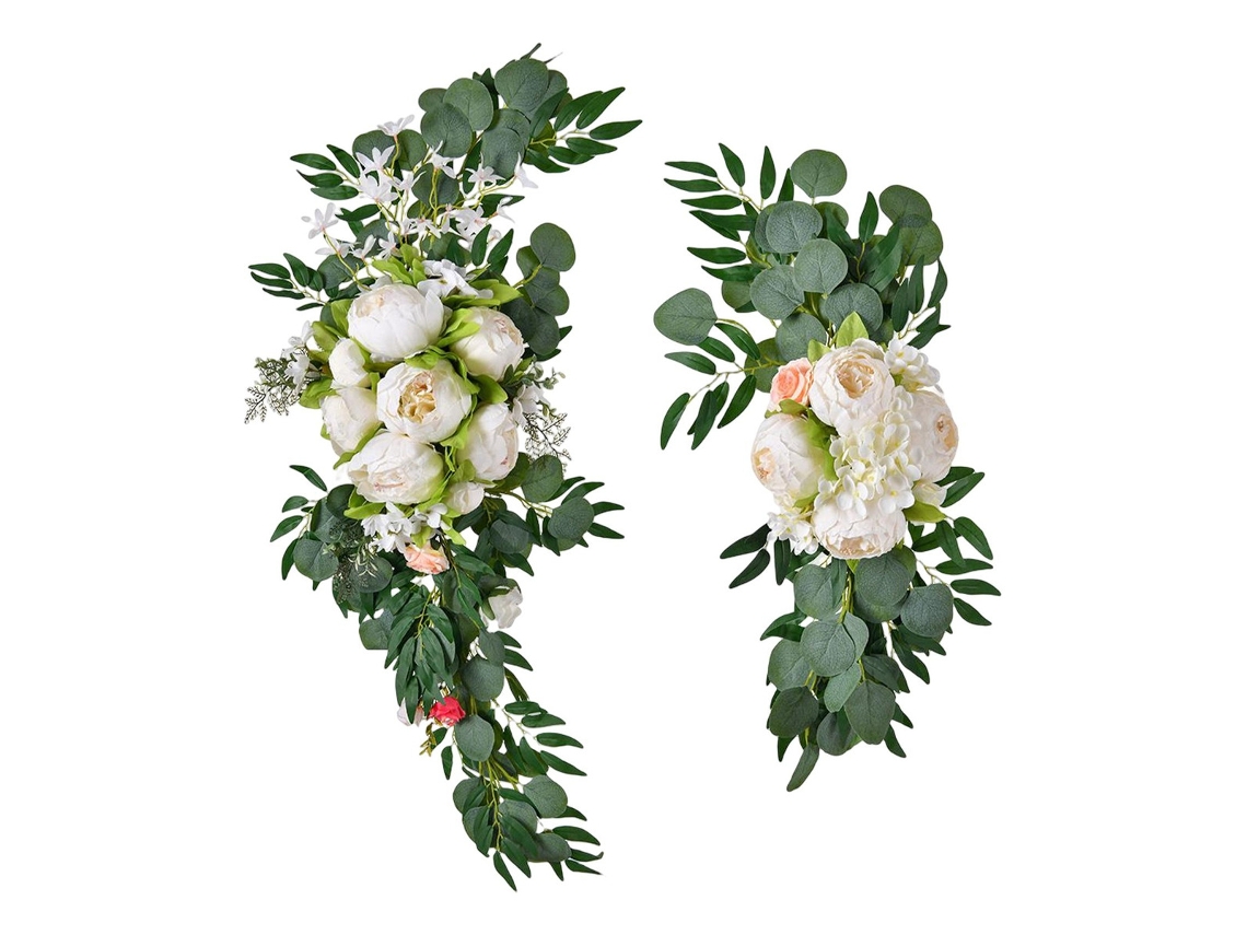Arco de flores artificiales, guirnalda, Slowmoose