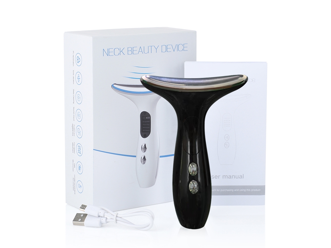 Aparato de Belleza ECELEN HY38 Masajeador Facial de Microcorriente LED Photon Terapia Luz Roja Cuidado de la Piel Antiarrugas
