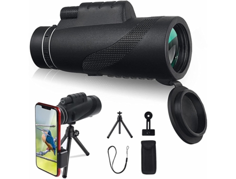 Telescopio monocular 12X50 HD Monoculares Gran Angular con Prisma Bak4 Impermeable de Alta Potencia con Soporte para teléfono y trípode para Adulto...