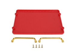 Bandeja Decorativa Con Asas Para Productos De Belleza, Estilo Elegante Y Almacenamiento Organizado.