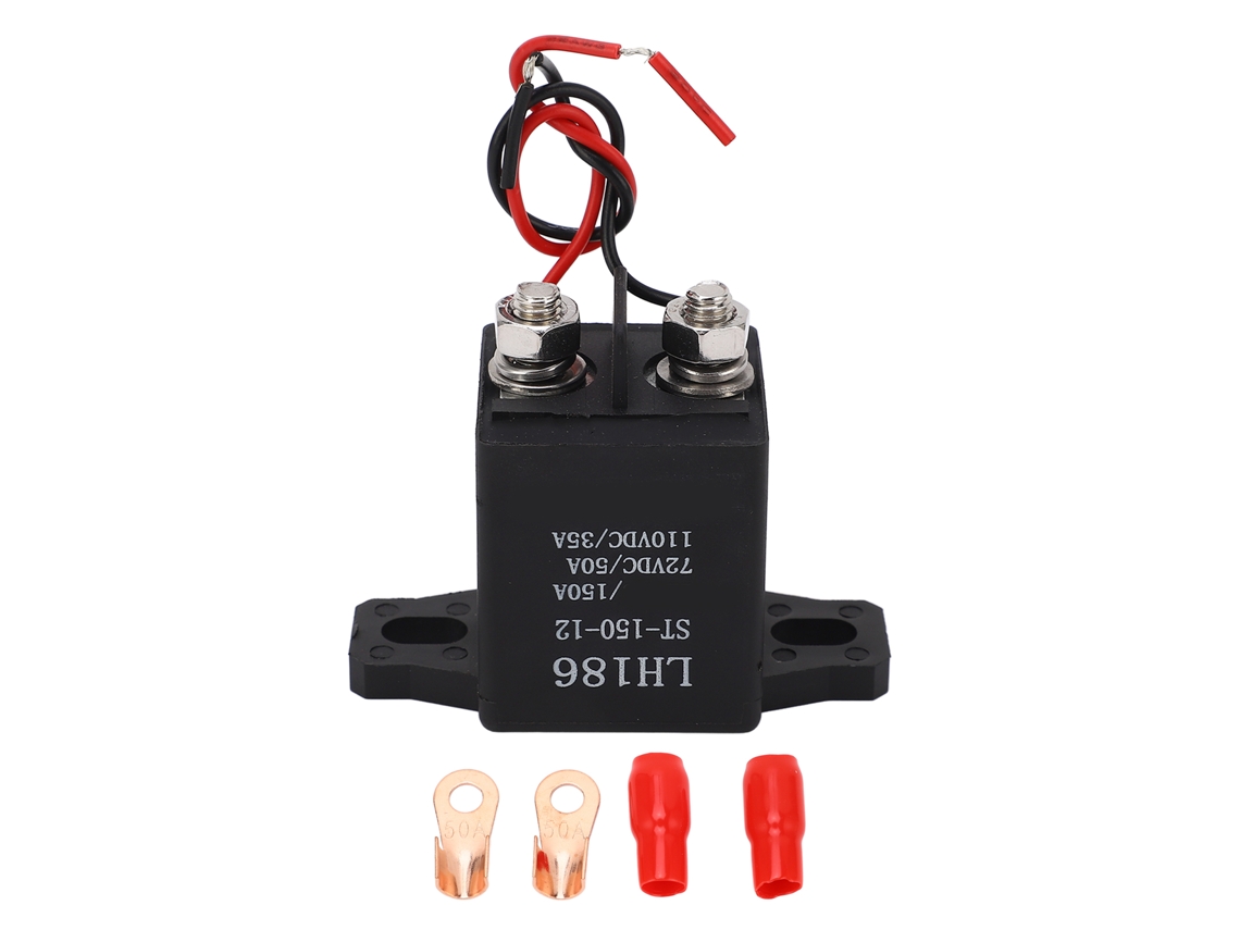 Relé De Partida Solenoide De Cobre 2 Terminais Alta Corrente Para Automóvel 12v Dc