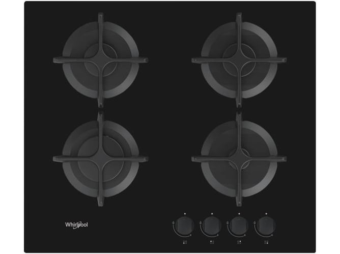 Placa de Gas WHIRLPOOL GOB 616 NB (Gas Natural - 59 cm - Negro)