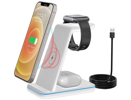 Estación de Carga Sem Certificação Qi para iPhone 12 Pro/12 YIZHOOD Blanco
