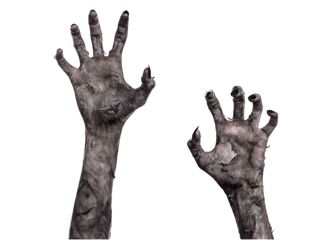 2026-calcomanías De Mano Fantasma Para Halloween Pegatinas De Pared Y Ventana 30x45cm 2 Hojas