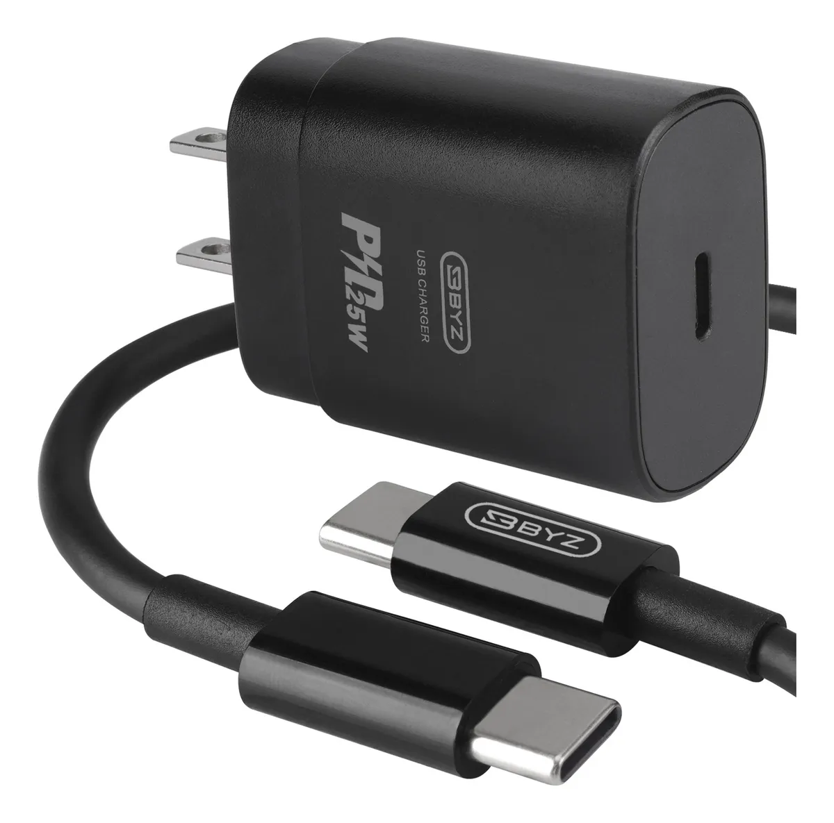 Cargador rápido para móvil de 25 W PD con cable USB C para Cslowmoose