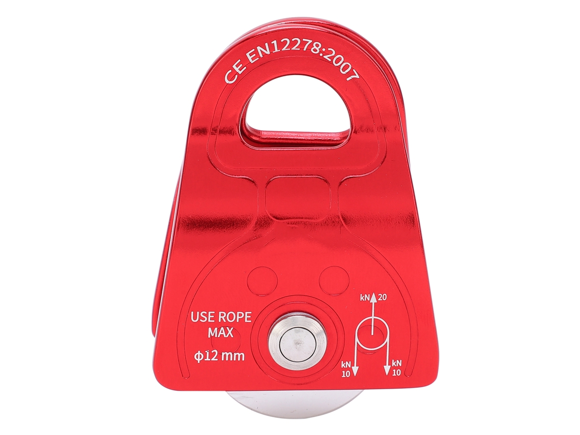Polea Simple Con Placa Lateral Pequeña De Aluminio Antideslizante Para Montañismo Y Actividades Al Aire Libre.