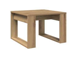 Maison Exclusive - Mesa Auxiliar De Madera De Ingeniería Roble Artisan 50x50x35 Cm