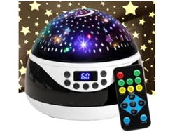 Proyector De Luz Nocturna Stars Con Temporizador Y Música Lámpara De Proyección Con Control Remoto Para Niños Luces Nocturnas Giratorias Para Yizhood