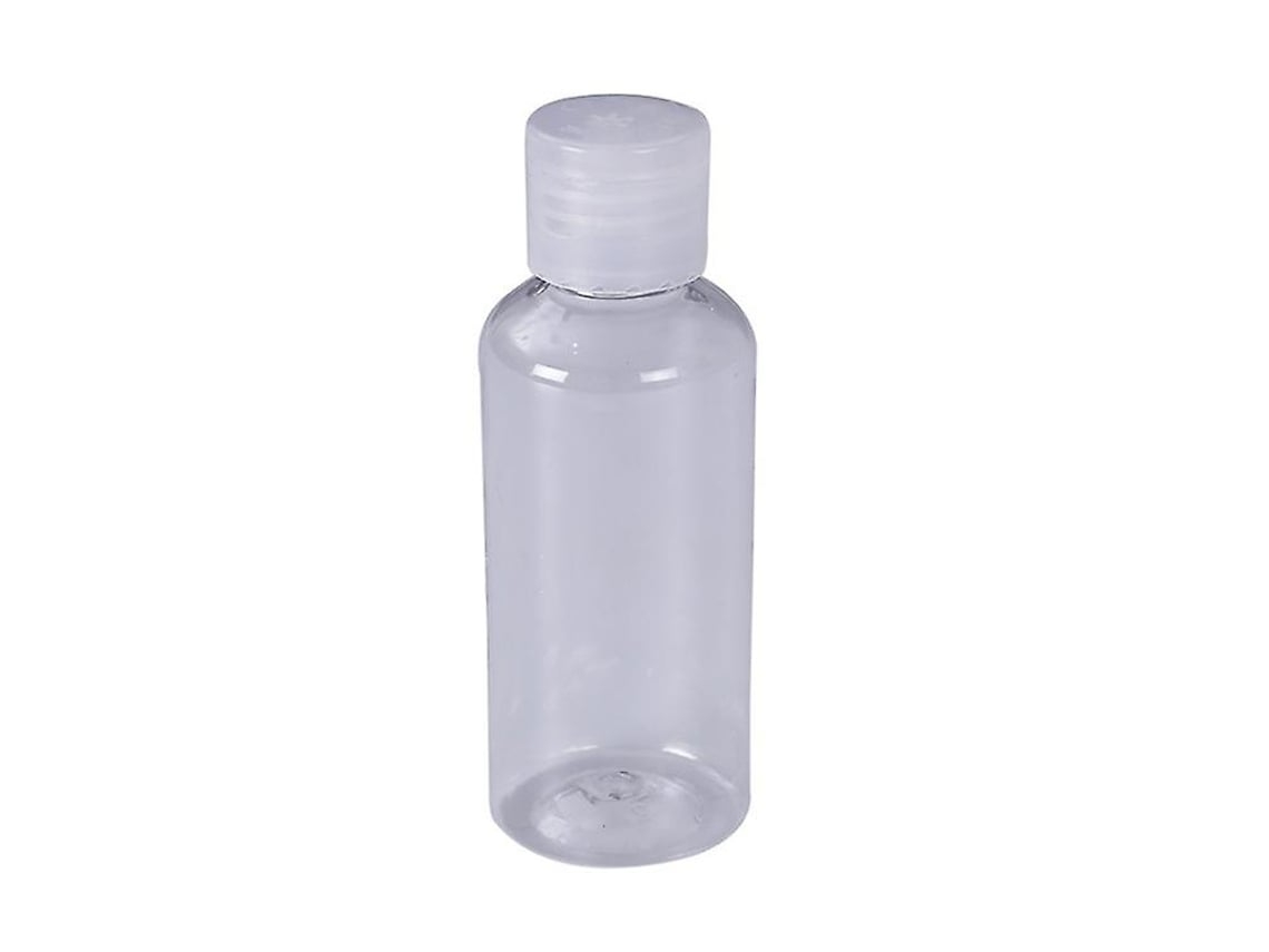 10 paquetes de botellas de plástico vacías con tapa abatible para champú, loción, gel de ducha líquido y crema de 30 ml, color blanco Gusshious