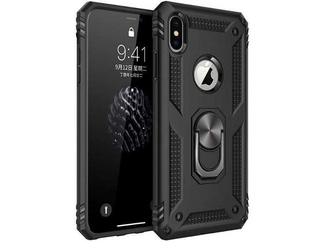Funda iPhone 6 Plus, 7 Plus, 8 Plus Armadura Negro