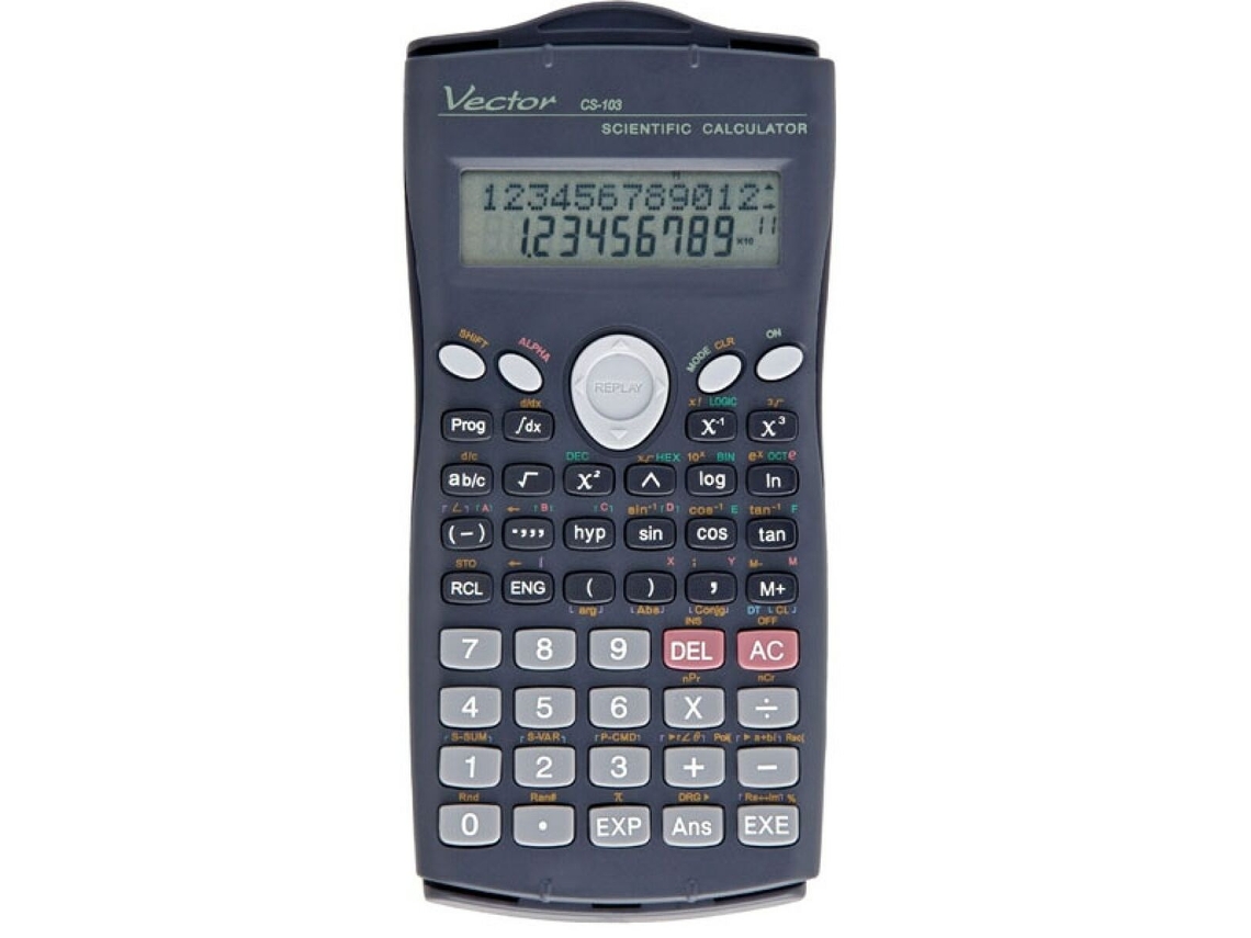 Calculadora científica vectorial Kav Cs 103 negra
