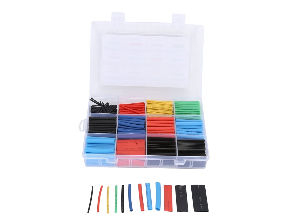 Juego De 560 Tubos Termorretráctiles Aislantes Ignífugos Para Cables Para Diferentes Aplicações E Usos