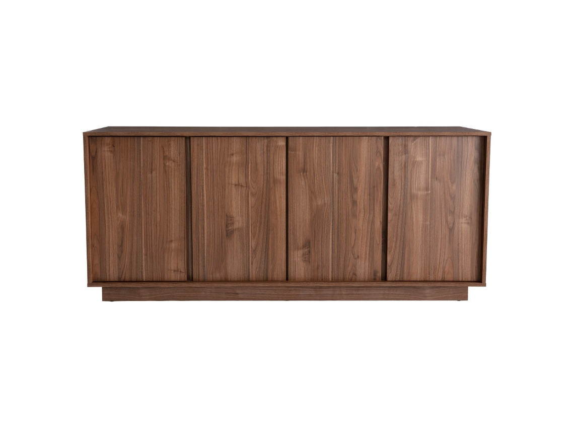 Aparador Moderno Chapado Nogal L180 Cm Como MILIBOO