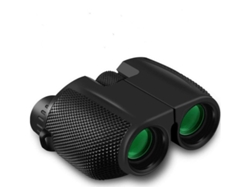 Binoculares compactos de alta potencia 10x25, mini binoculares para adultos, ligeros, impermeables, para exteriores, senderismo, camping, caza, Yizhood (negros)