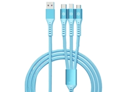 Cable De Carga (carga Ultrarrápida De 66w, 3 En 1 Para Múltiples Dispositivos)