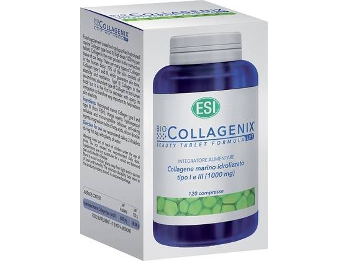 Complemento Alimentar ESI Biocolagenix (120 comprimidos)