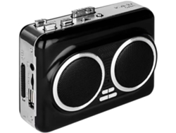 Reproductor De Casetes Usb, Convertidor De Música A Mp3, Plug And Play, Con Altavoces Duales, Negro.