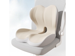 Cojín Ergonómico De Espuma Viscoelástica Para Silla De Oficina Con Soporte Lumbar (beige) Digitallab