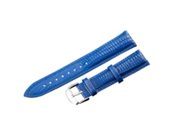Correa de reloj de piel sintética sencilla y moderna para hombre y mujer (azul)