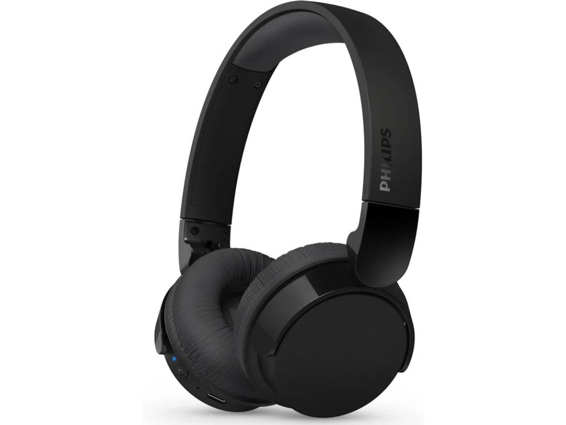 Auriculares Bluetooth True Wireless PHILIPS TAH3209BK (On Ear - Microfóno - Negro)