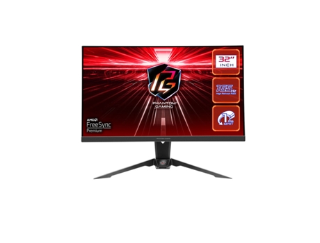 Monitor ASROCK PG32QF2B (Negro - 31,5 - HDR - VA - AMD FreeSync - Flicker free - Wide Quad HD - 1 ms)